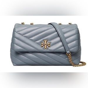 Kira Chevron Shoulder Bag in Rainwater